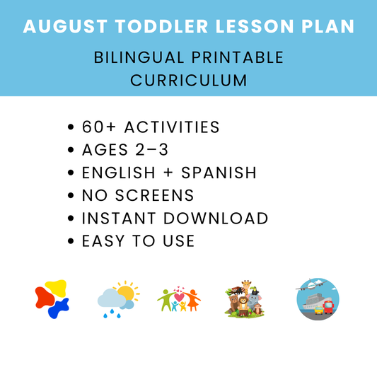 August Toddler Lesson Plan